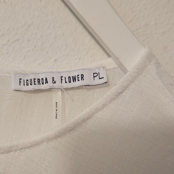 Figueroa &Flower Floral Embroidered White Blouse - Picture 2 of 7